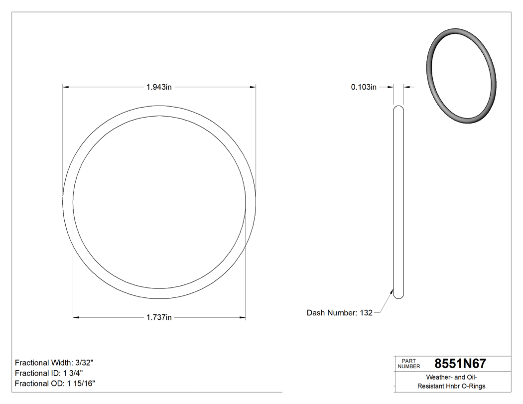 Technical drawing - 8551N67